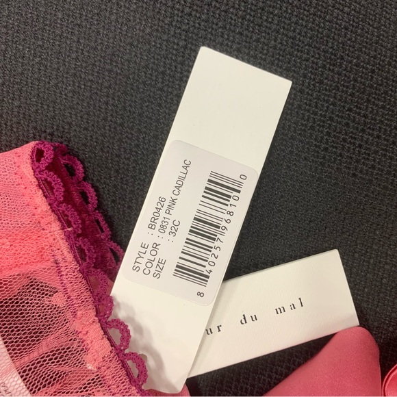 Fleur du mal, soutient gorge, 32c, rose, neuf , jamais porté - Picture 3 of 4